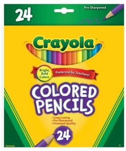 Crayola 24 Full Size Coloured Pencils