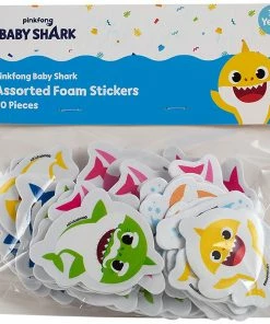 Baby Shark Adhesive Foam Stickers 30 Pieces