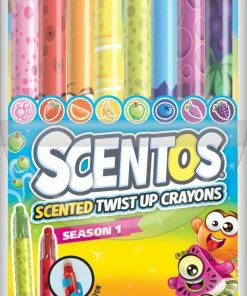 Scentos Scented Twist Up Crayons 8 Pack