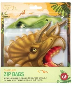 Reusable Zip Bag Dinosaurs