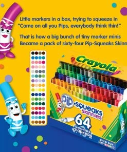Crayola 64 Pip-Squeaks Skinnies Washable Markers 12 Crayola 64 Pip-Squeaks Skinnies Washable Markers -Play-Doh shop 22005639 3 26736.1661510462