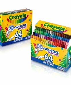 Crayola 64 Pip-Squeaks Skinnies Washable Markers