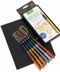 Crayola Signature 6 Count Liquid Metal Craft Markers
