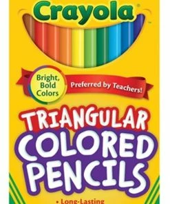 Crayola 12 Full Size Triangular Coloured Pencils