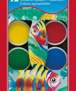 12 Faber-Castell School Watercolour Paint Pan Pack