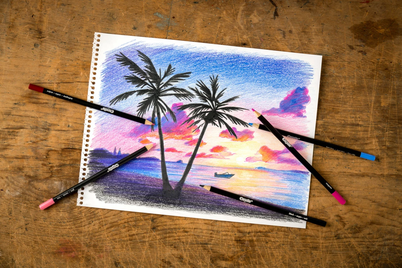 Crayola Signature Blend & Shade Colored Pencils With Tin, 24 Count - Image 4