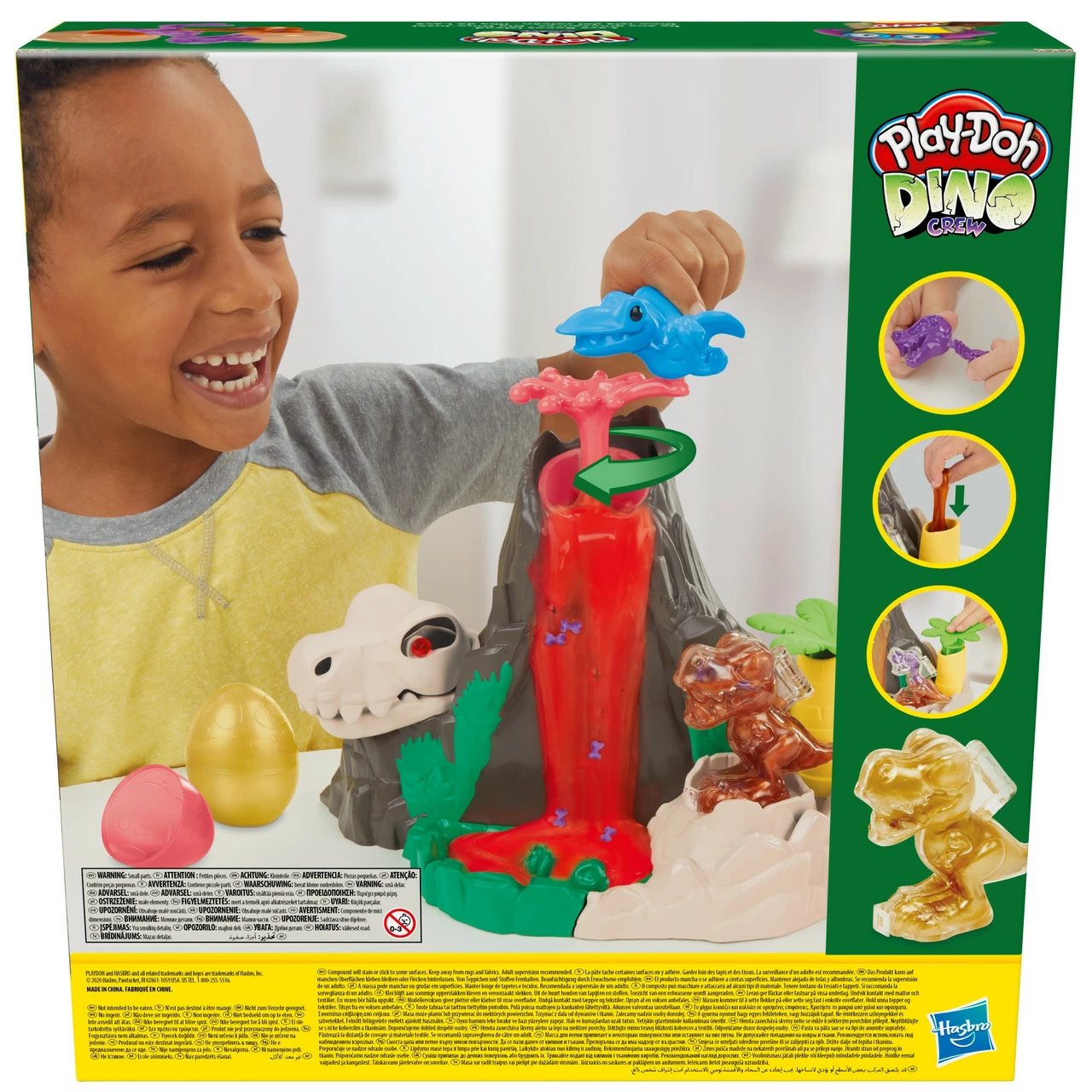 Play-Doh Slime Dino Crew Lava Bones Island Playset With HydroGlitz Compound - Image 4