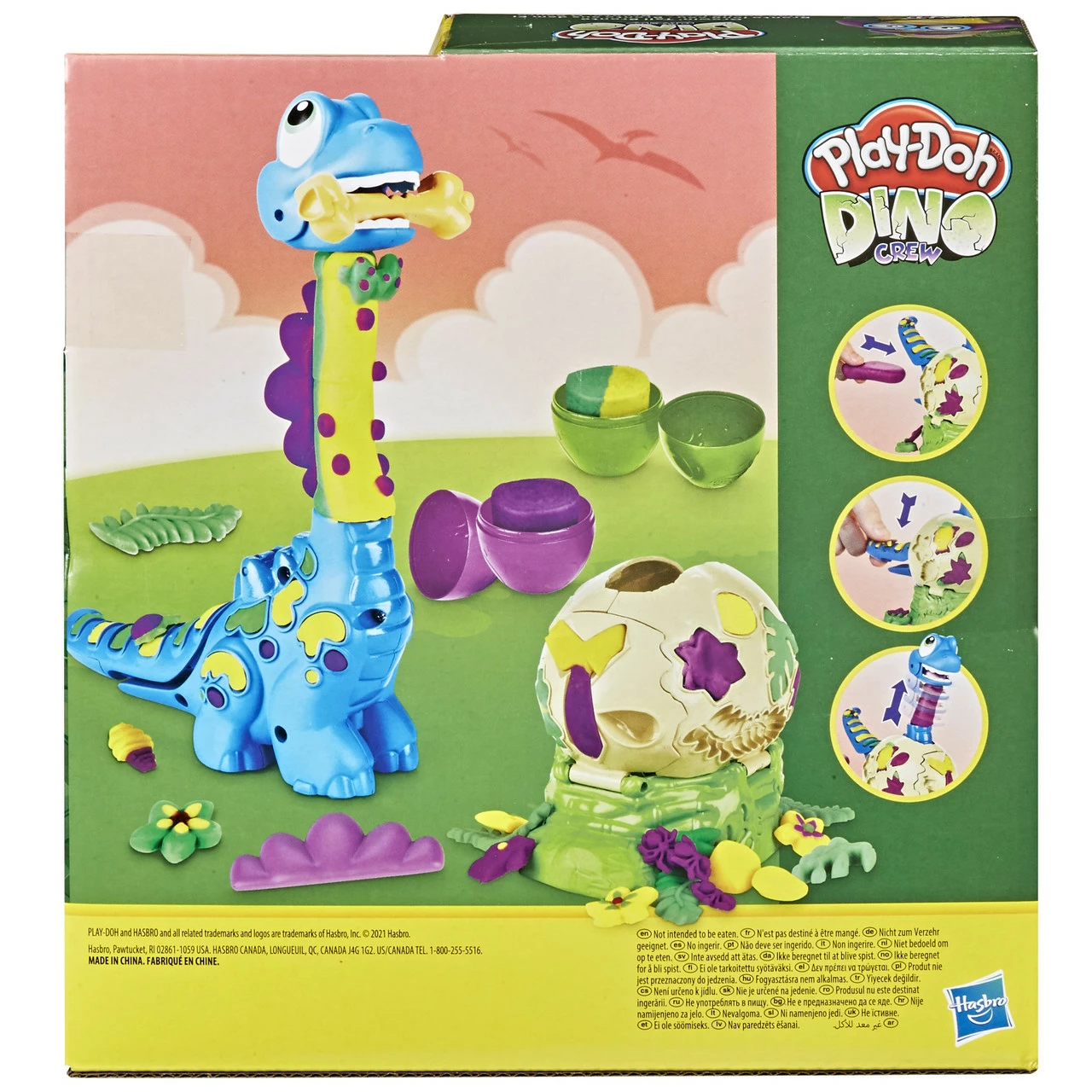 Play-Doh Dino Crew Growin' Tall Bronto - Image 3