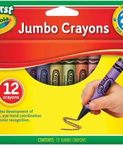 Crayola My First Jumbo Crayons In A Pack Of 12 Colors