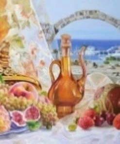 Diamond Art Collection Mediterranean Dream B42 | Full Drill | Canvas Size 40 X 53